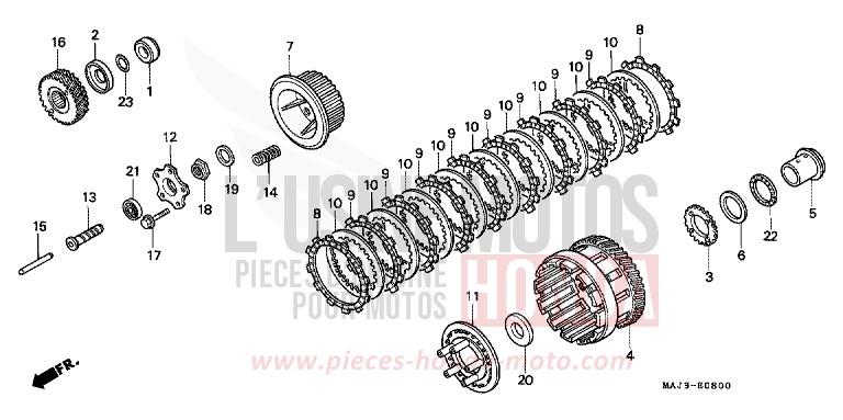 KUPPLUNG von Pan-European ABS TASMANIA GREEN ME (G142) von 1998